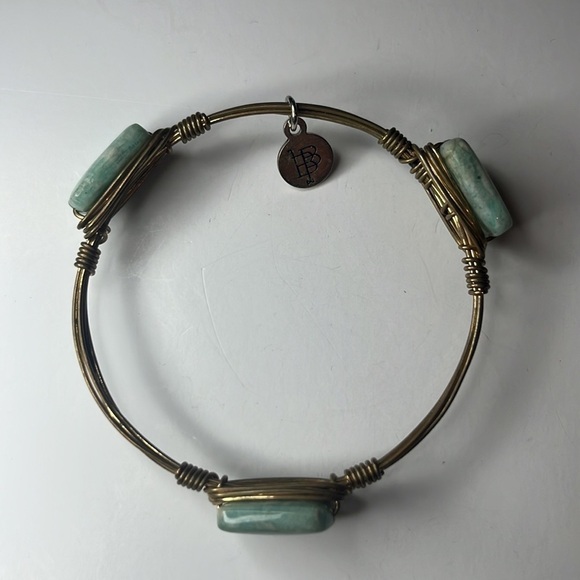 BOURBON and Bowties Aqua Bangle - Picture 3 of 10